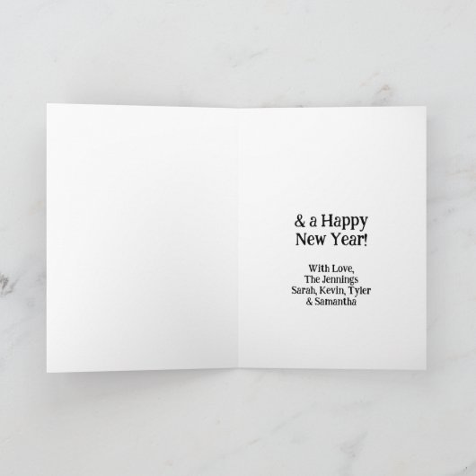 Ich wünsche dir ein tolles Weihnachten | Funny Cow Karte (Innenseite)