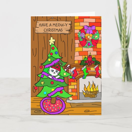 Ich wünsche dir ein unterhaltsames Weihnachten Karte (Vorderseite)