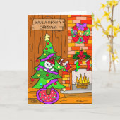 Ich wünsche dir ein unterhaltsames Weihnachten Karte (Gelbe Blume)