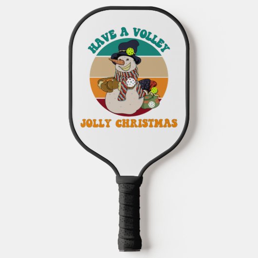 Ich wünsche dir ein Volley Jolly Weihnachten. Funn Pickleball Schläger (Vorderseite)