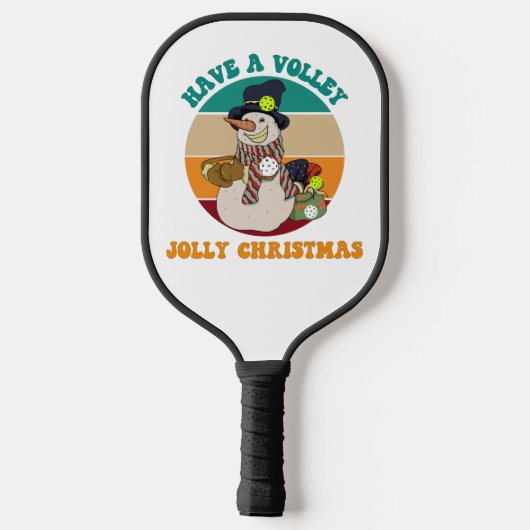 Ich wünsche dir ein Volley Jolly Weihnachten. Funn Pickleball Schläger (Rückseite)