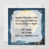 Ich wünsche dir ein wackeliges Halloween | Hexe Karte (Rückseite)