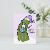 Ich wünsche dir ein Weihnachtsfest Feiertagspostkarte (Stehend Vorderseite)