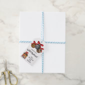 Ich wünsche dir ein wildes Weihnachten! Cheetah, Z Geschenkanhänger (Mit Garn)