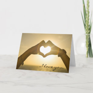 Ich wünsche dir eine personalisierte Valentinkarte Feiertagskarte