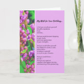 Ich wünsche dir einen Geburtstag... Karte (Vorderseite)