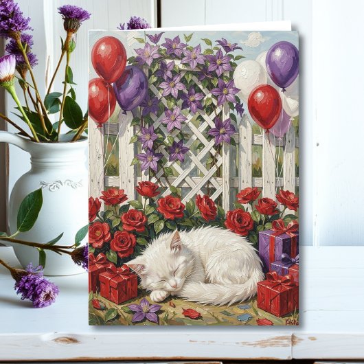 Ich wünsche dir einen Pfoten-geburtstag | Katze &  Karte