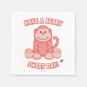Ich wünsche dir einen schönen Tag in Berry Sweet Serviette