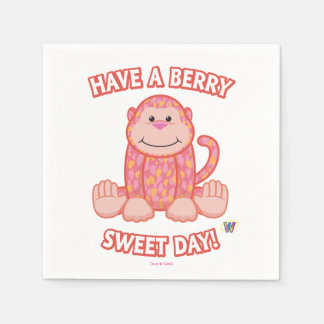 Ich wünsche dir einen schönen Tag in Berry Sweet Serviette