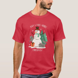 Ich wünsche dir einen sehr frohen Weihnachtsschnee T-Shirt