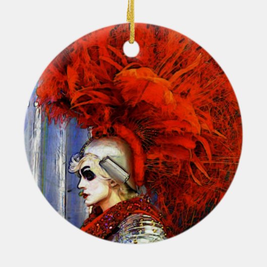 Ich wünsche dir einen Urlaub! Keramik Ornament (Hinten)