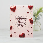 Ich wünsche dir Freude Einladung (Stehend Vorderseite)