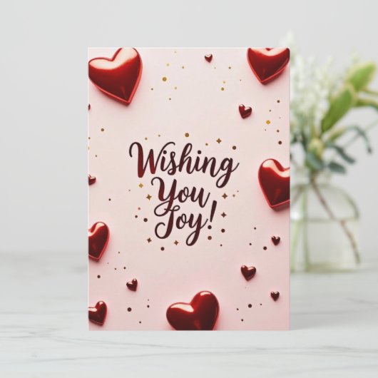 Ich wünsche dir Freude Einladung (Stehend Vorderseite)