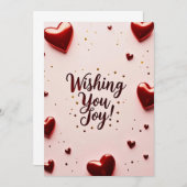 Ich wünsche dir Freude Einladung (Vorne/Hinten)