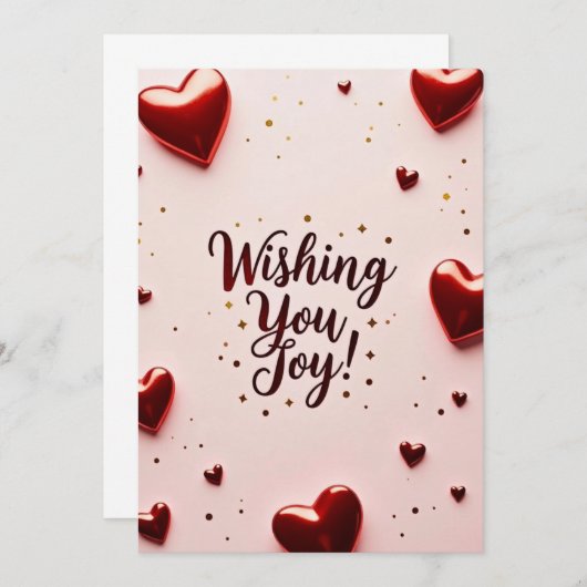 Ich wünsche dir Freude Einladung (Vorne/Hinten)