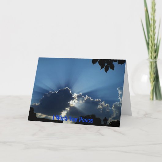 Ich wünsche dir Frieden Karte (Vorderseite)