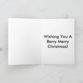 Ich wünsche dir frohe Weihnachten! Feiertagskarte (Innenseite)