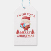 Ich wünsche dir frohe Weihnachten Geschenkanhänger (Vorderseite)