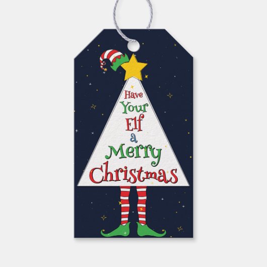 Ich wünsche dir frohe Weihnachten. Geschenkanhänger (Vorderseite)