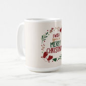 Ich wünsche dir frohe Weihnachten Kaffeetasse (Vorderseite Links)