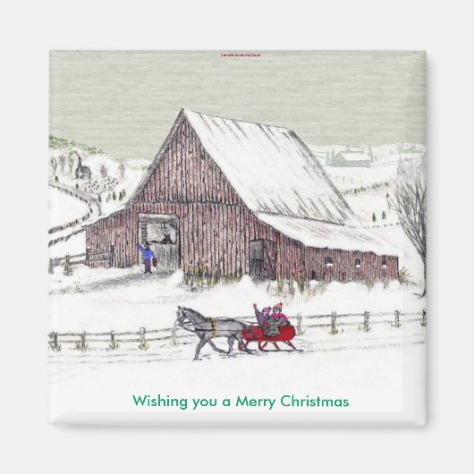 Ich wünsche dir frohe Weihnachten... Magnet (Vorne)