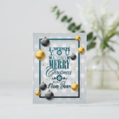 Ich wünsche dir frohe Weihnachten Neujahr Modernes (Stehend Vorderseite)