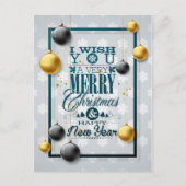 Ich wünsche dir frohe Weihnachten Neujahr Modernes (Vorderseite)