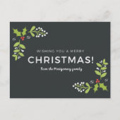 Ich wünsche dir frohe Weihnachten! Personalisierba Postkarte (Vorderseite)