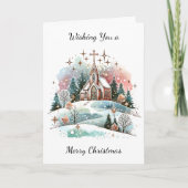 Ich wünsche dir frohe Weihnachten | Wasserfarbenki Karte (Vorderseite)