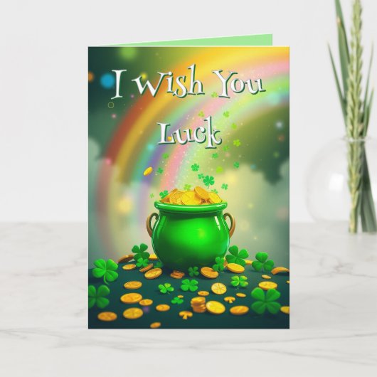 Ich wünsche dir Glück - St. Patrick's Day Karte (Vorderseite)