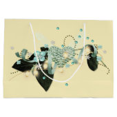 Ich wünsche dir Liebe Hochzeit Große Geschenktüte (Rückseite)