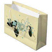 Ich wünsche dir Liebe Hochzeit Große Geschenktüte (Vorderseite Schrägansicht)