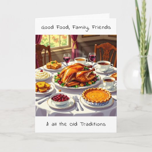 Ich wünsche dir Segnungen des Erntedanks Karte (Vorderseite)