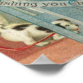 Ich wünsche dir Weihnachten ein frohes Kind, Hund  Poster (Ecke)