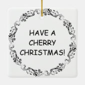 Ich wünsche dir Weihnachten | Funny Food Puff Keramikornament (Rückseite)