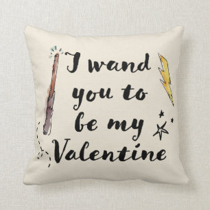Ich wünsche, du wärst mein Valentins Kissen
