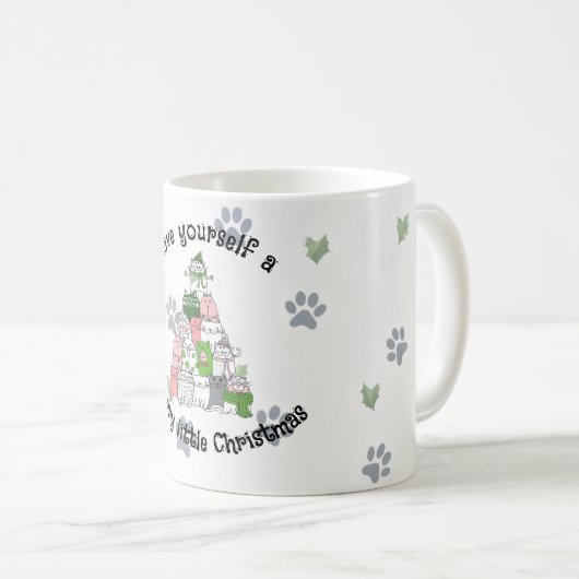 Ich wünsche Ihnen ein bisschen frohe Weihnachten Kaffeetasse (VorderseiteRechts)