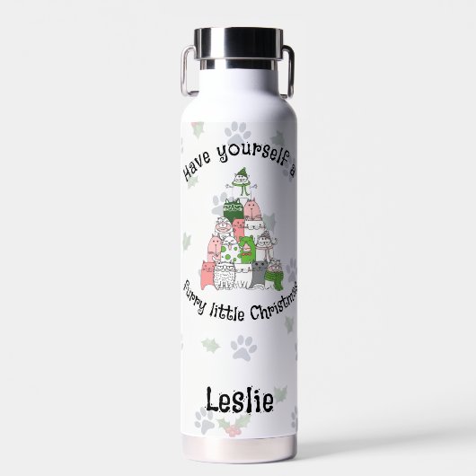 Ich wünsche Ihnen ein bisschen frohe Weihnachten Trinkflasche (Vorne)