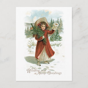 Ich wünsche Ihnen ein frohes Weihnachtsfest Feiertagspostkarte