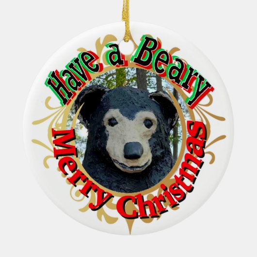 Ich wünsche Ihnen ein frohes Weihnachtsfest Keramik Ornament (Hinten)