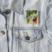 Ich wünsche Ihnen ein frohes Weihnachtsfest - Vint Button (Beispiel)