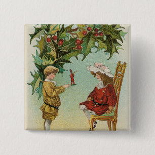 Ich wünsche Ihnen ein frohes Weihnachtsfest - Vint Button