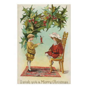 Ich wünsche Ihnen ein frohes Weihnachtsfest - Vint Fotodruck