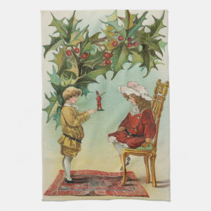 Ich wünsche Ihnen ein frohes Weihnachtsfest - Vint Geschirrtuch