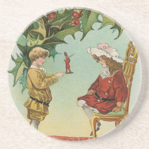 Ich wünsche Ihnen ein frohes Weihnachtsfest - Vint Getränkeuntersetzer