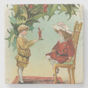 Ich wünsche Ihnen ein frohes Weihnachtsfest - Vint Steinuntersetzer