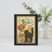 Ich wünsche Ihnen ein glückliches Halloween Postkarte (Stehend Vorderseite)