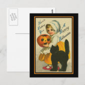 Ich wünsche Ihnen ein glückliches Halloween Postkarte (Vorne/Hinten)