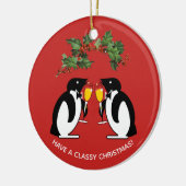 Ich wünsche Ihnen ein schönes Weihnachten Keramik Ornament (Links)