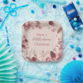 Ich wünsche Ihnen ein schönes Weihnachtsfest Pappteller (Party)